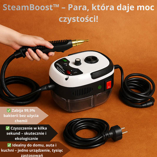 SteamBoost™ – Nowa generacja czystości. Parowa moc bez granic!